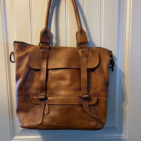Bed Stu Brown Leather Shoulder Bag - Picture 2 of 9